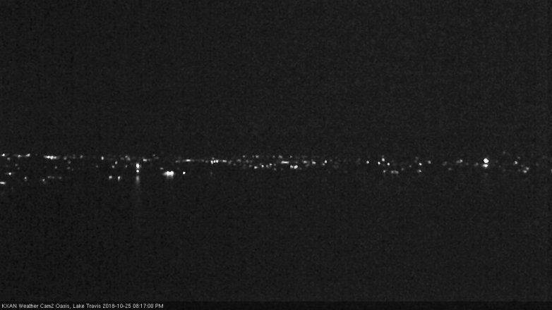 Lake Travis webcam, October 25, 2018 7:20 PM CT