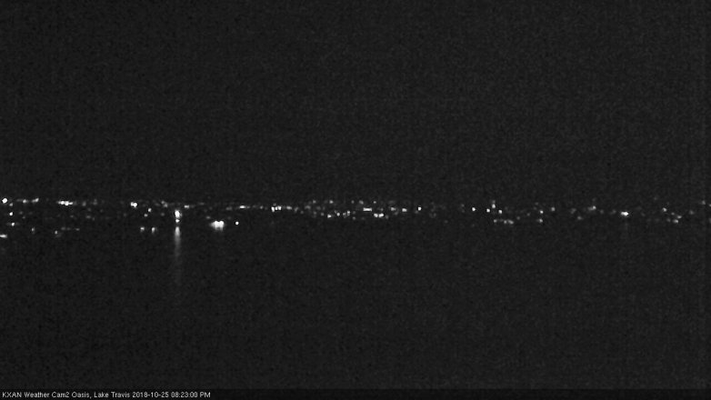Lake Travis webcam, October 25, 2018 7:25 PM CT