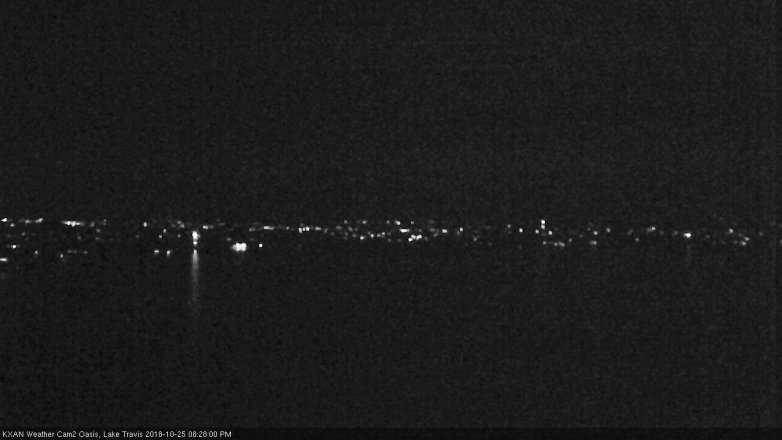 Lake Travis webcam, October 25, 2018 7:30 PM CT