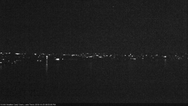 Lake Travis webcam, October 25, 2018 7:55 PM CT