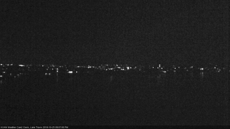 Lake Travis webcam, October 25, 2018 8:10 PM CT