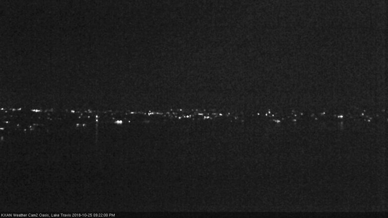 Lake Travis webcam, October 25, 2018 8:25 PM CT