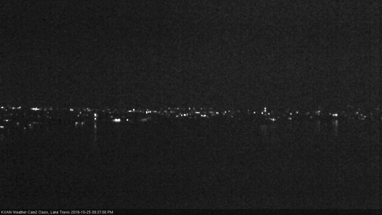 Lake Travis webcam, October 25, 2018 8:40 PM CT