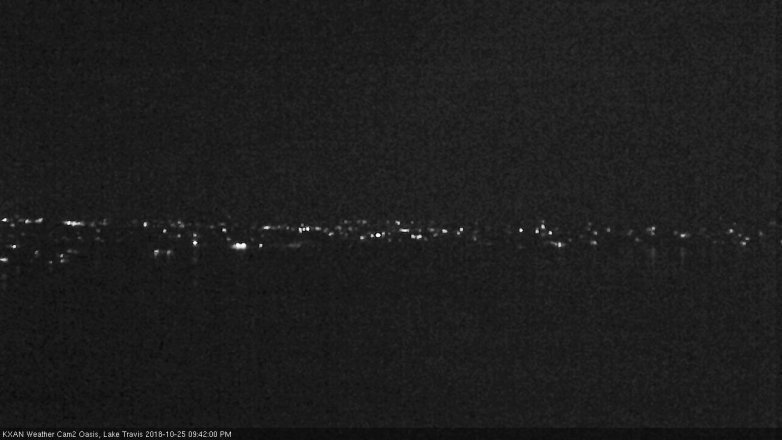Lake Travis webcam, October 25, 2018 8:45 PM CT