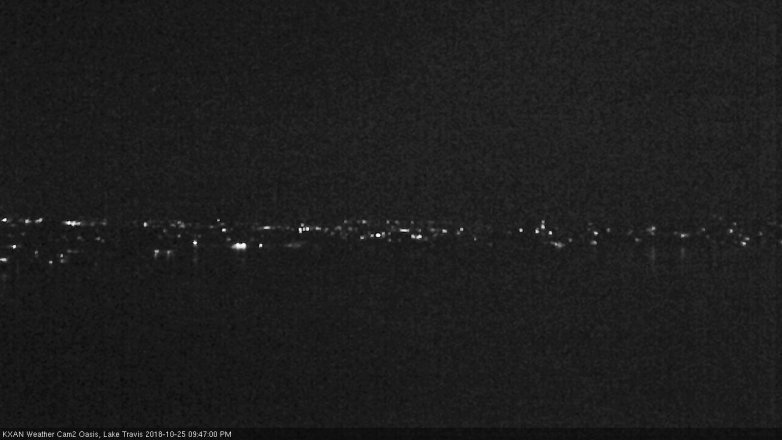 Lake Travis webcam, October 25, 2018 8:50 PM CT