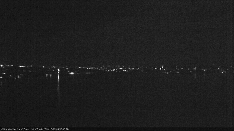 Lake Travis webcam, October 25, 2018 8:55 PM CT