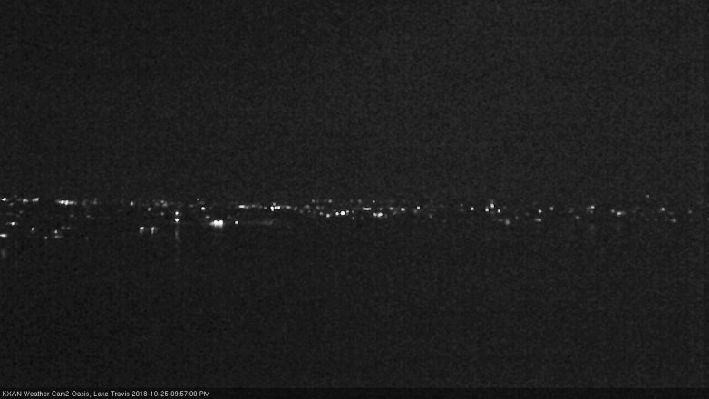 Lake Travis webcam, October 25, 2018 9:00 PM CT