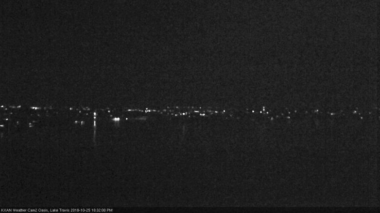 Lake Travis webcam, October 25, 2018 9:35 PM CT