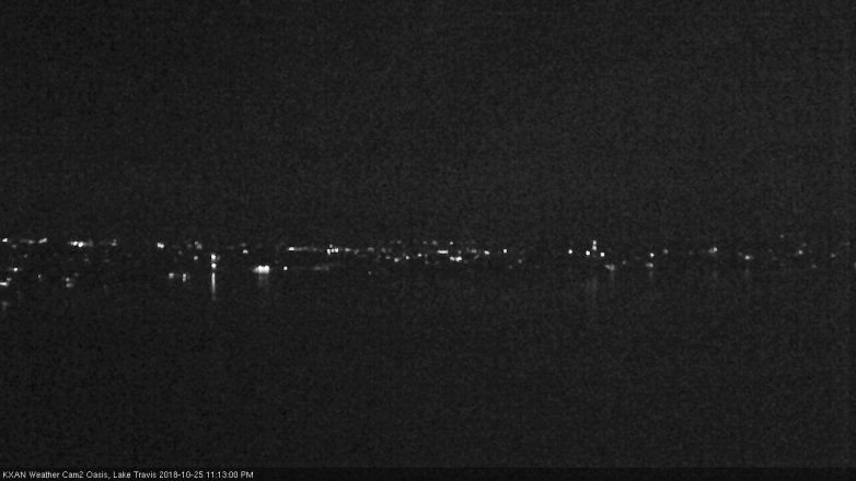 Lake Travis webcam, October 25, 2018 10:15 PM CT