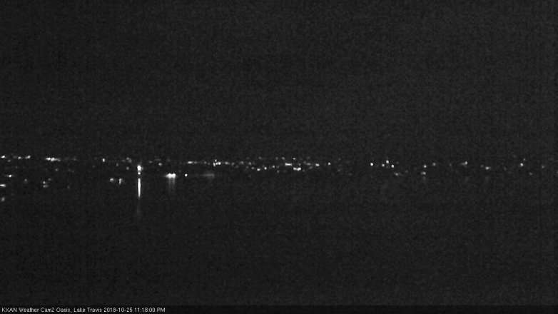 Lake Travis webcam, October 25, 2018 10:20 PM CT