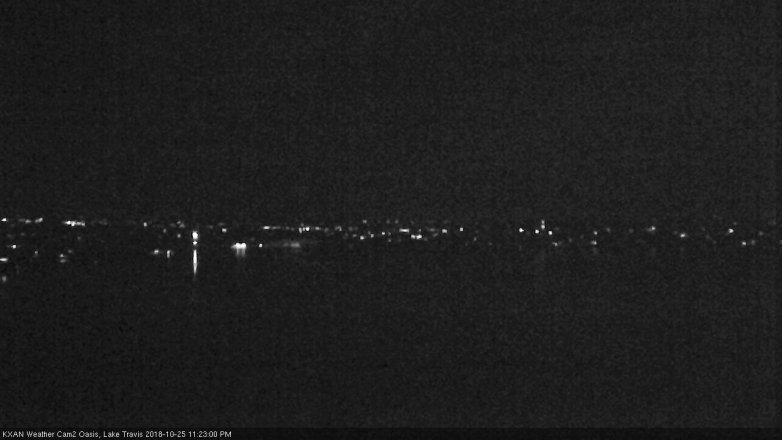 Lake Travis webcam, October 25, 2018 10:25 PM CT