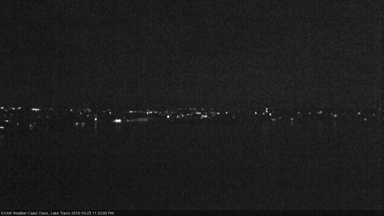 Lake Travis webcam, October 25, 2018 10:35 PM CT