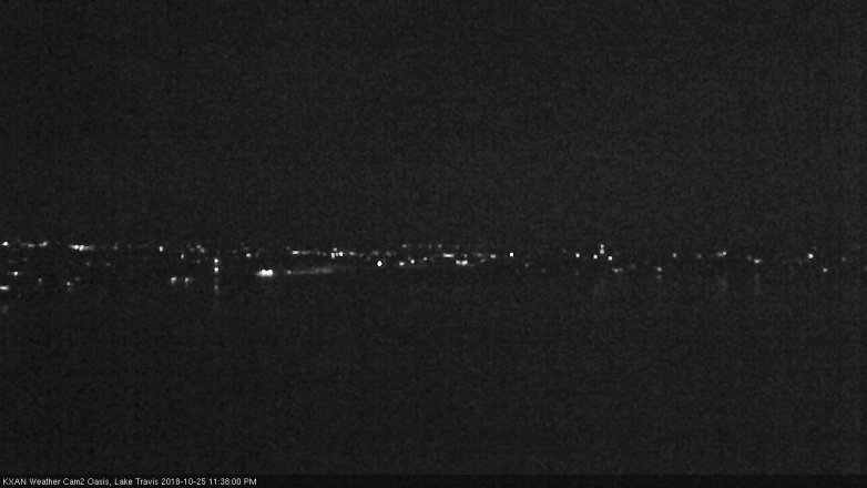 Lake Travis webcam, October 25, 2018 10:40 PM CT