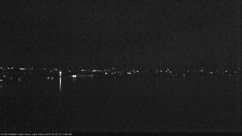 Lake Travis webcam, October 25, 2018 11:20 PM CT
