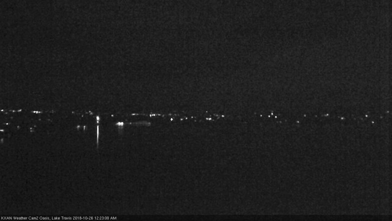 Lake Travis webcam, October 25, 2018 11:25 PM CT