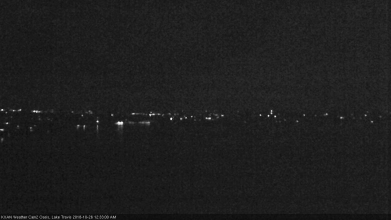 Lake Travis webcam, October 25, 2018 11:35 PM CT