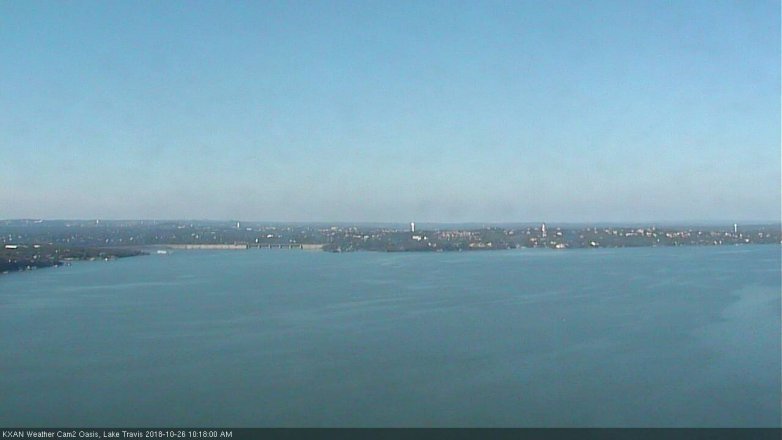 Lake Travis webcam, October 26, 2018 9:20 AM CT