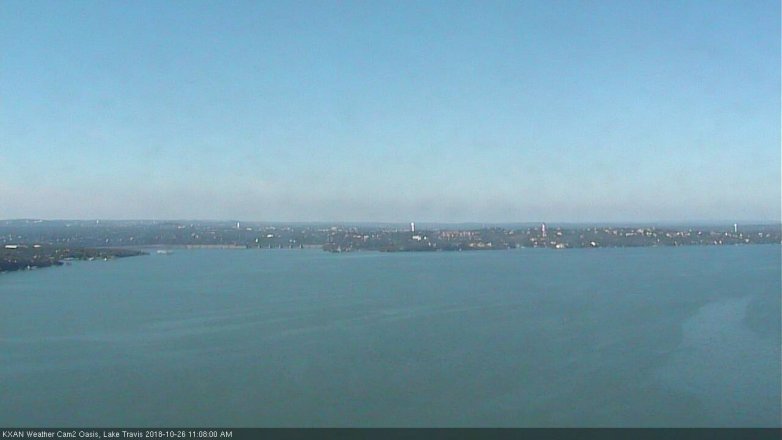 Lake Travis webcam, October 26, 2018 10:10 AM CT