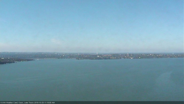 Lake Travis webcam, October 26, 2018 10:20 AM CT