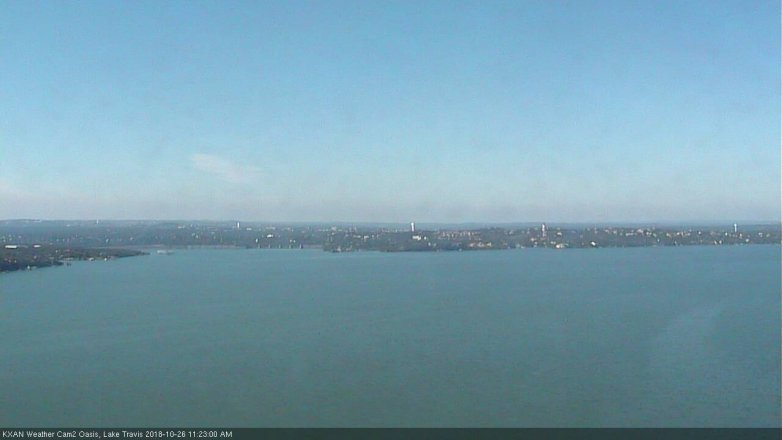Lake Travis webcam, October 26, 2018 10:25 AM CT