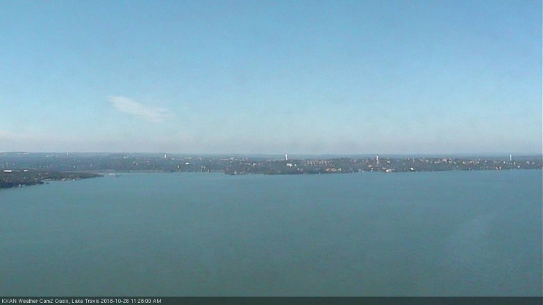 Lake Travis webcam, October 26, 2018 10:30 AM CT
