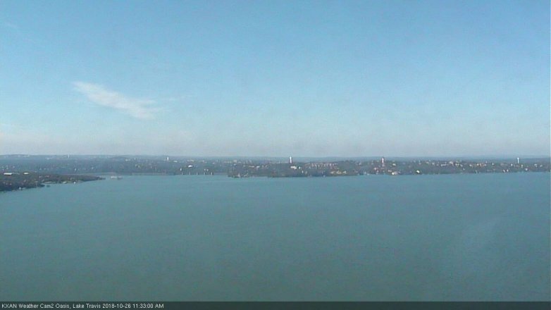 Lake Travis webcam, October 26, 2018 10:35 AM CT