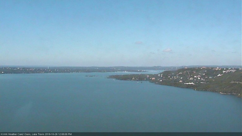 Lake Travis webcam, October 26, 2018 11:10 AM CT