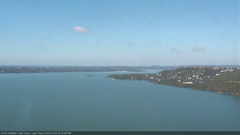 Lake Travis webcam, October 26, 2018 11:15 AM CT