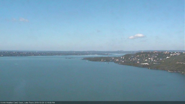Lake Travis webcam, October 26, 2018 11:20 AM CT