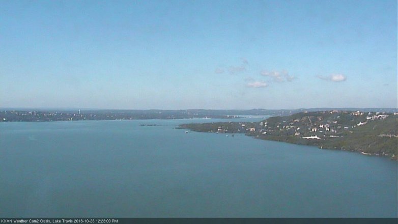Lake Travis webcam, October 26, 2018 11:25 AM CT