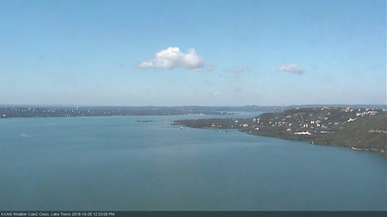Lake Travis webcam, October 26, 2018 11:35 AM CT