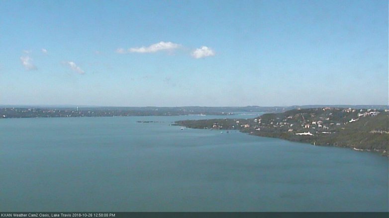 Lake Travis webcam, October 26, 2018 12:00 PM CT