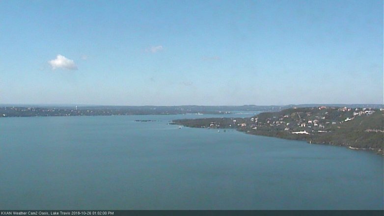 Lake Travis webcam, October 26, 2018 12:05 PM CT