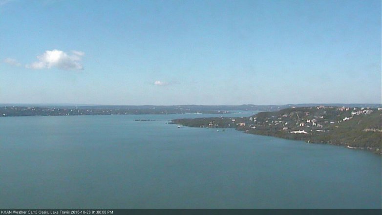 Lake Travis webcam, October 26, 2018 12:10 PM CT