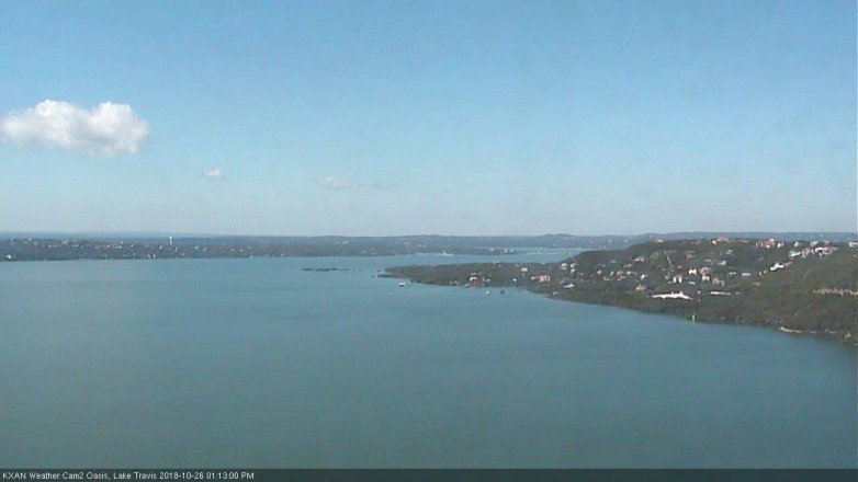 Lake Travis webcam, October 26, 2018 12:15 PM CT