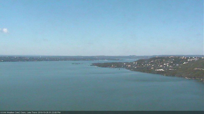 Lake Travis webcam, October 26, 2018 12:25 PM CT