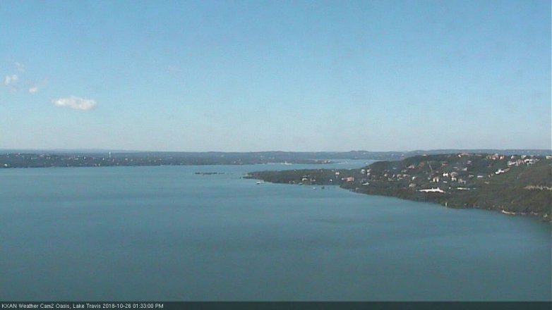 Lake Travis webcam, October 26, 2018 12:35 PM CT