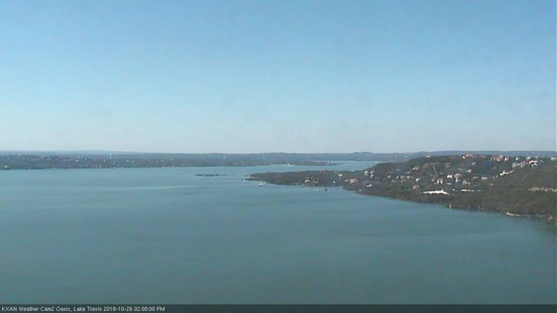 Lake Travis webcam, October 26, 2018 1:10 PM CT