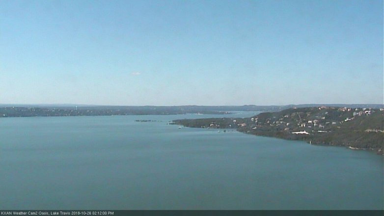 Lake Travis webcam, October 26, 2018 1:15 PM CT
