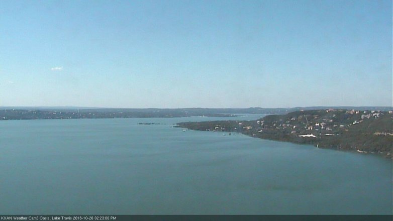 Lake Travis webcam, October 26, 2018 1:25 PM CT