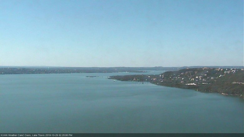 Lake Travis webcam, October 26, 2018 1:30 PM CT