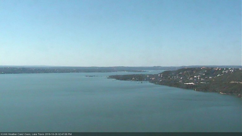 Lake Travis webcam, October 26, 2018 1:50 PM CT