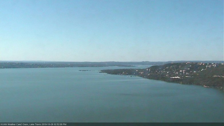 Lake Travis webcam, October 26, 2018 1:55 PM CT