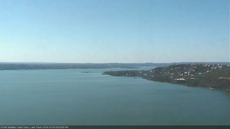Lake Travis webcam, October 26, 2018 2:05 PM CT