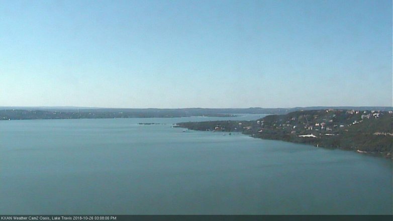 Lake Travis webcam, October 26, 2018 2:10 PM CT