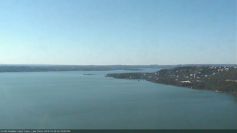 Lake Travis webcam, October 26, 2018 2:20 PM CT