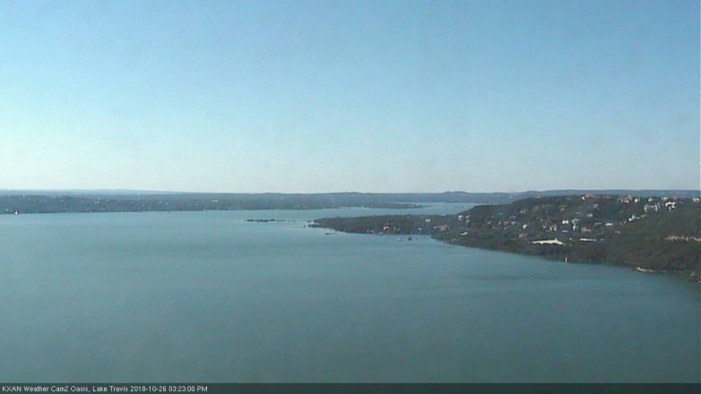 Lake Travis webcam, October 26, 2018 2:25 PM CT