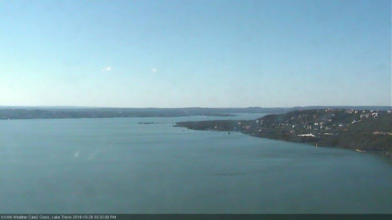 Lake Travis webcam, October 26, 2018 2:35 PM CT