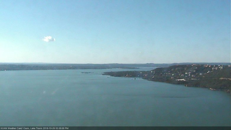 Lake Travis webcam, October 26, 2018 2:40 PM CT