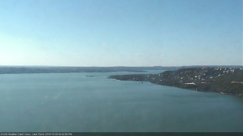 Lake Travis webcam, October 26, 2018 2:45 PM CT